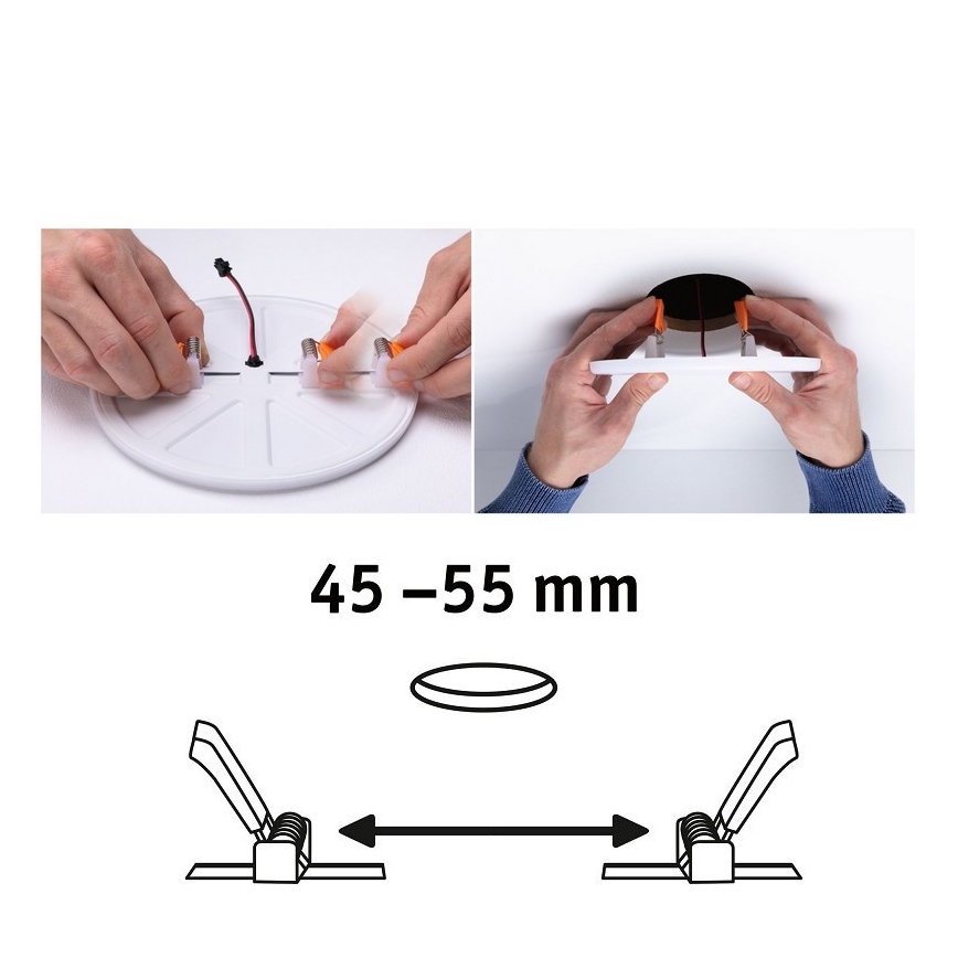 Paulmann 92387 - LED/4,5W IP44 Koupelnové podhledové svítidlo VARIFIT 230V