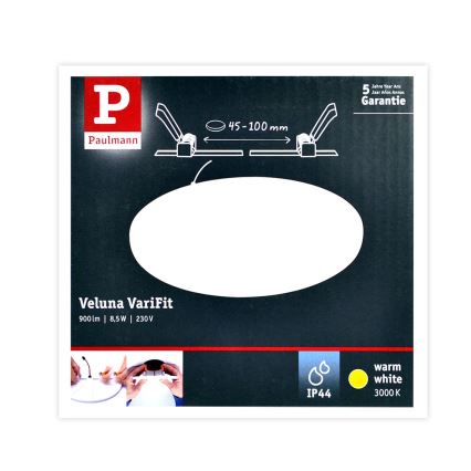 Paulmann 92388 - LED/8,5W IP44 Koupelnové podhledové svítidlo VARIFIT 230V