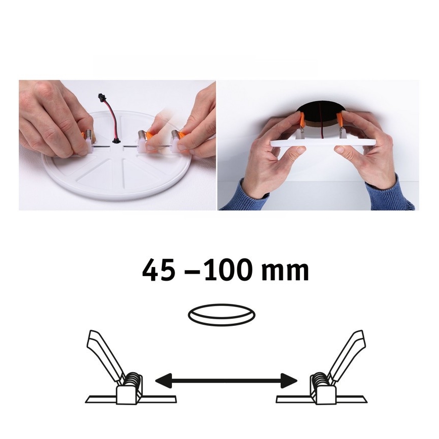 Paulmann 92391 - LED/8,5W IP44 Koupelnové podhledové svítidlo VARIFIT 230V