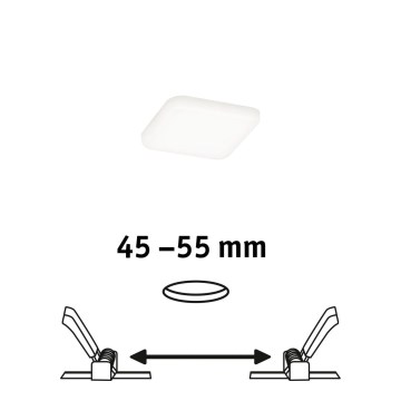 Paulmann 92396 - LED/4,5W IP44 Koupelnové podhledové svítidlo VARIFIT 230V