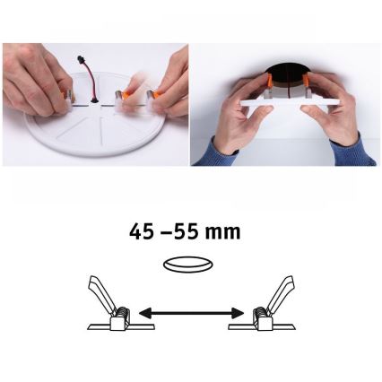 Paulmann 92396 - LED/4,5W IP44 Koupelnové podhledové svítidlo VARIFIT 230V