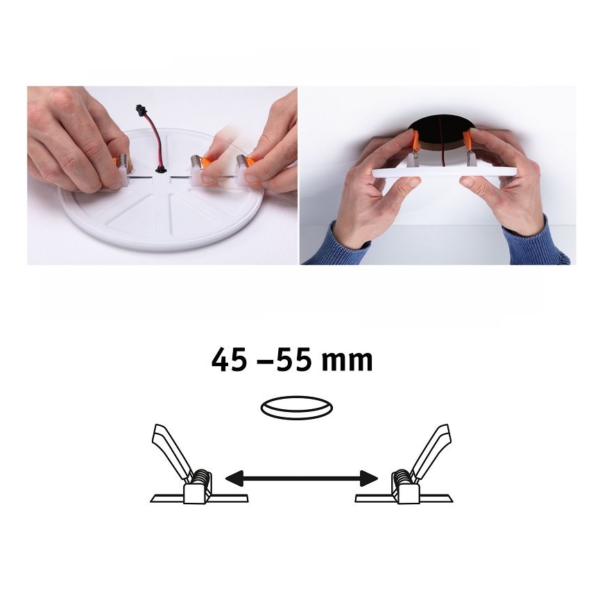 Paulmann 92396 - LED/4,5W IP44 Koupelnové podhledové svítidlo VARIFIT 230V