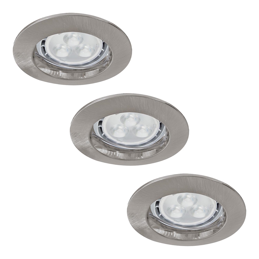 Paulmann 92658 - SADA 3xLED-GU10/4W Koupelnové podhledové svítidlo PREMIUM 230V