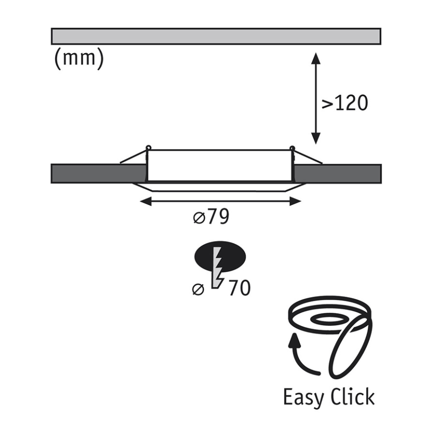 Paulmann 92658 - SADA 3x LED podhledové svítidlo PREMIUM LINE 3xGU10-LED/4W/230V