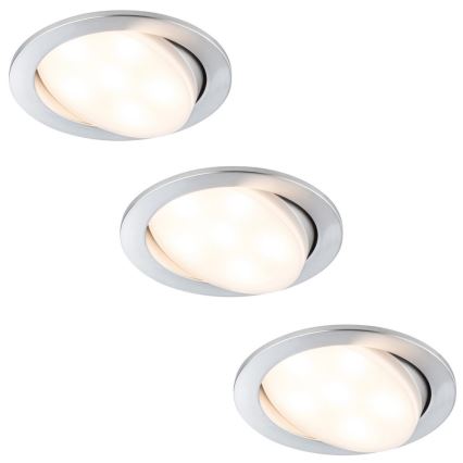 Paulmann 92673 - SADA 3xLED/7W Stmívatelné podhledové svítidlo PREMIUM 230V/350mA