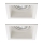 Paulmann 92675 - SADA 2x LED koupelnové podhledové svítidlo PREMIUM LINE 2xLED/9,5W/230V