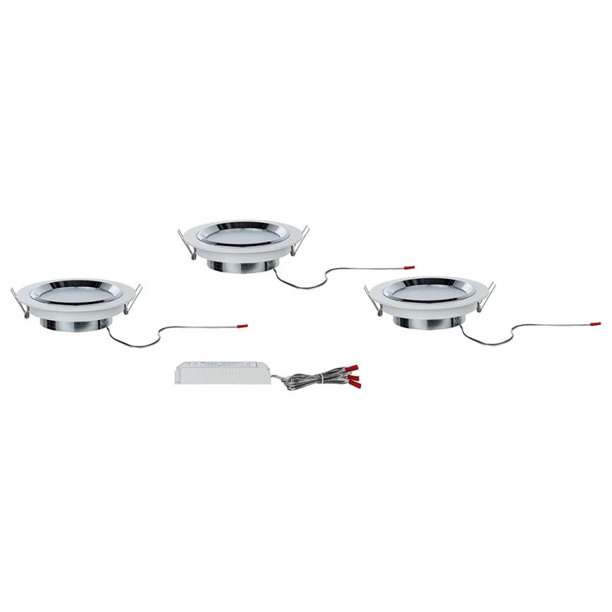 Paulmann 92693 - SADA 3xLED/8W Stmívatelné podhledové svítidlo PREMIUM LINE 230/