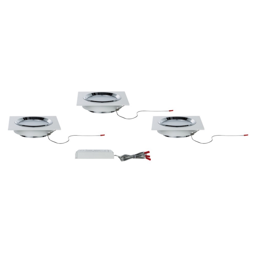 Paulmann 92695 - SADA 3xLED/8W Stmívatelné podhledové svítidlo DICE 230V