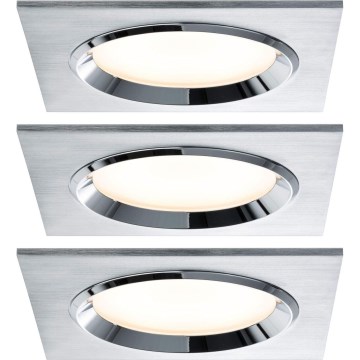 Paulmann 92696 - SADA 3xLED/8W Stmívatelné podhledové svítidlo DICE 230V