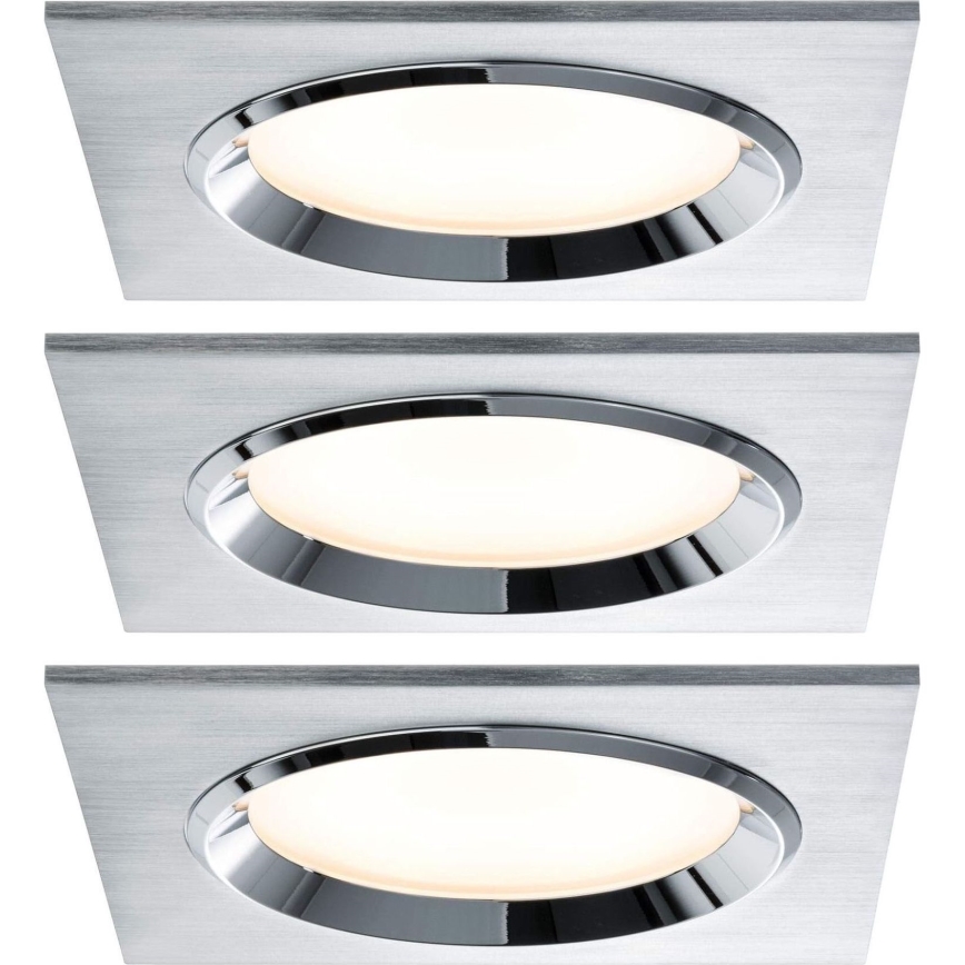 Paulmann 92696 - SADA 3xLED/8W Stmívatelné podhledové svítidlo DICE 230V
