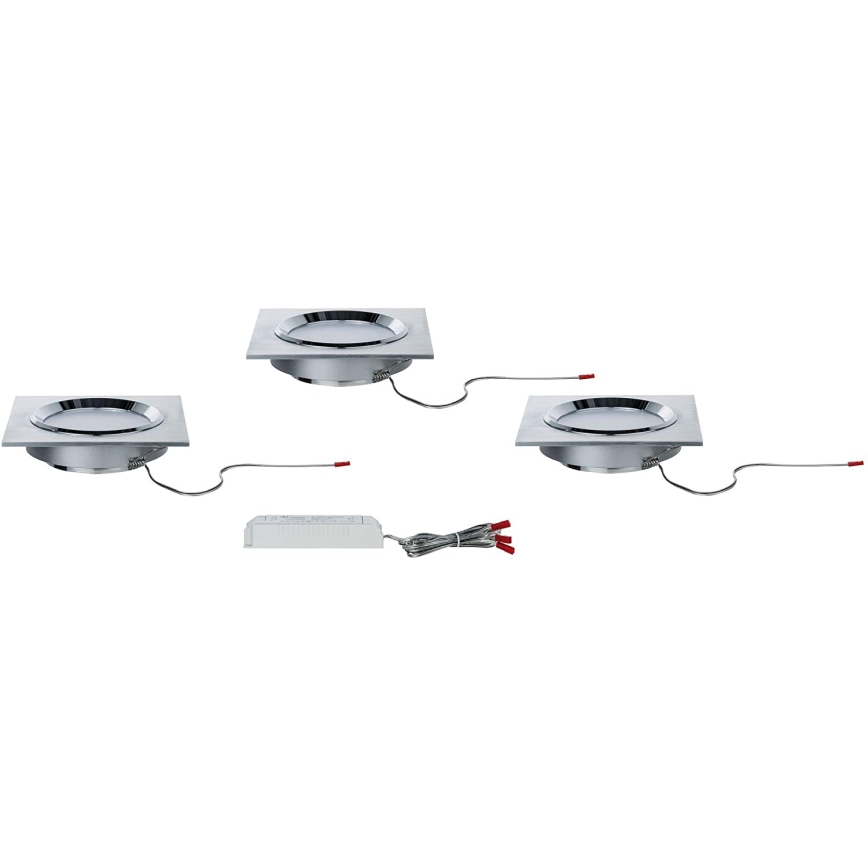 Paulmann 92696 - SADA 3xLED/8W Stmívatelné podhledové svítidlo DICE 230V