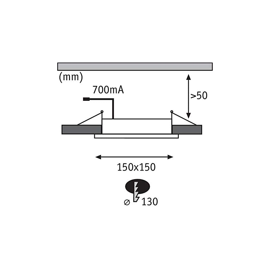 Paulmann 92696 - SADA 3xLED/8W Stmívatelné podhledové svítidlo DICE 230V