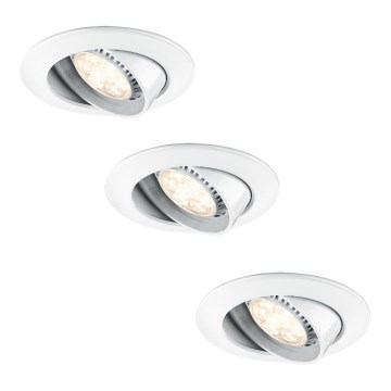 Paulmann 92713 - SADA 3xLED-GU10/8W podhledové svítidlo PREMIUM 230V