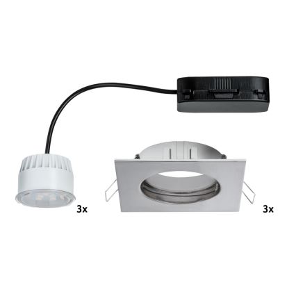 Paulmann 92762 - SADA 3xLED/6,8W IP44 Koupelnové podhledové PREMIUM 230V