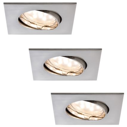 Paulmann 92773 - SADA 3x LED Podhledové svítidlo COIN 3xLED/6,8W/230V