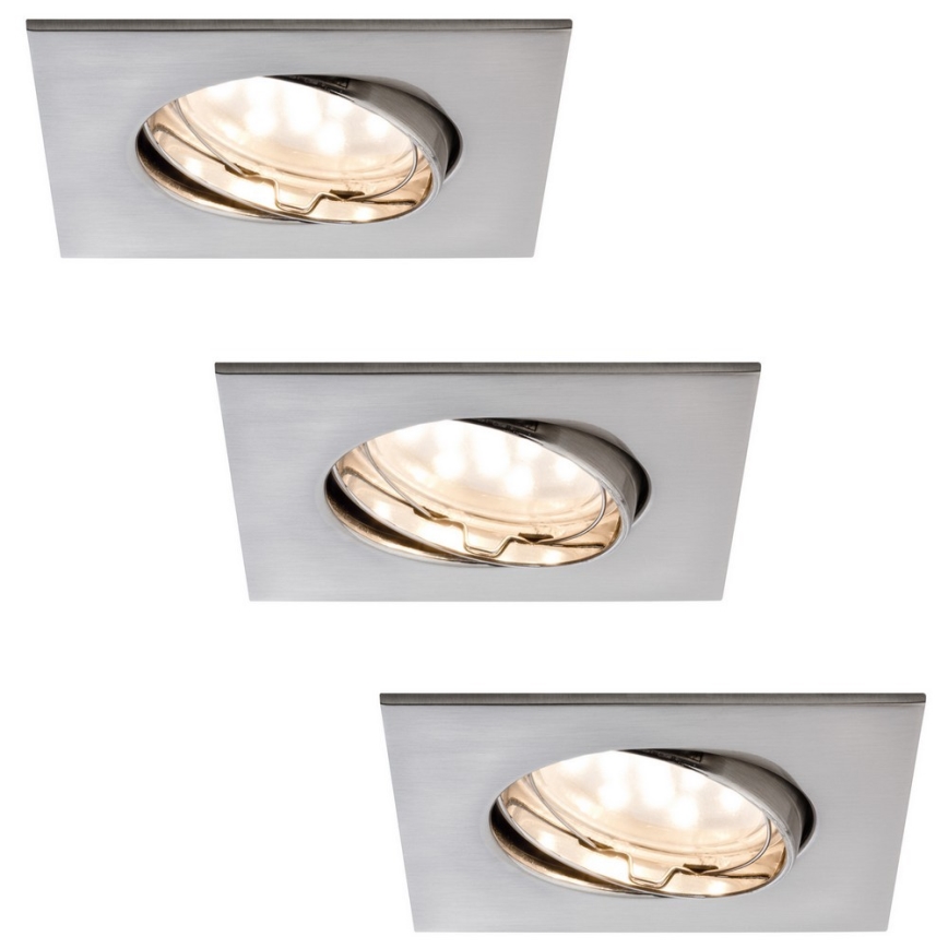 Paulmann 92773 - SADA 3x LED Podhledové svítidlo COIN 3xLED/6,8W/230V
