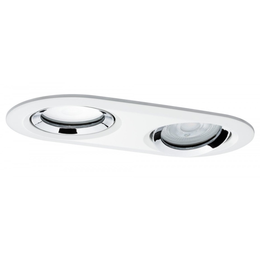 Paulmann 92901 - 2xLED-GU10/7W IP65 Stmívatelné koupelnové podhledové svítidlo NOVA 230V