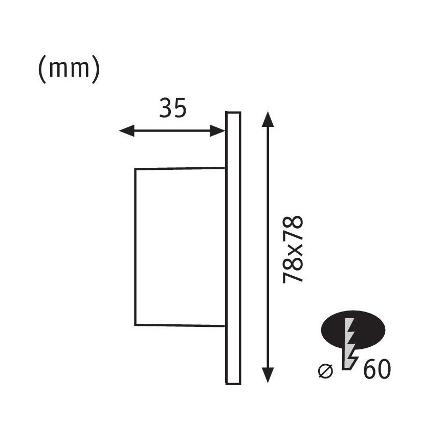 Paulmann 92922 - LED/1,7W Schodišťové svítidlo WAND 230V
