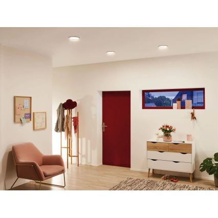 Paulmann 92935 - LED/12W IP44 Stmívatelné koupelnové podhledové svítidlo AREO 230V pr. 18 cm matný chrom