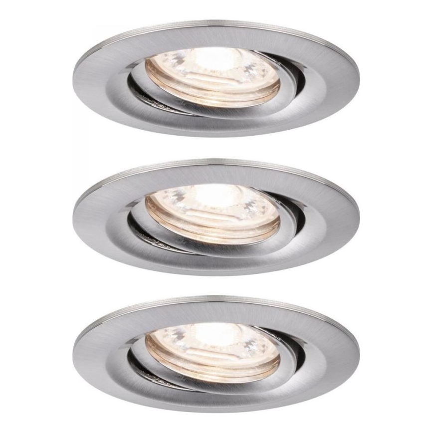 Paulmann 92973 - SADA 3xLED/4,2W IP23 Stmívatelné koupelnové svítidlo COIN 230V