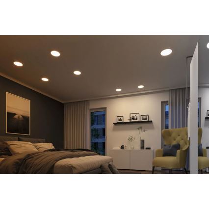 Paulmann 92992 - LED/16W IP44 Koupelnové podhledové svítidlo AREO 230V 2000/3000/4000K pr. 23 cm matný chrom