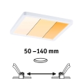 Paulmann 92993 - LED/13W IP44 Koupelnové podhledové svítidlo AREO 230V 2000/3000/4000K 17,5x17,5 cm bílá