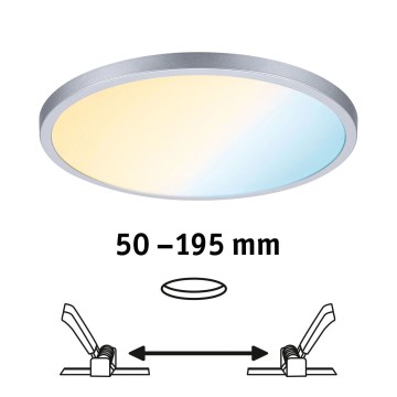Paulmann 93046 - LED/16W IP44 Stmívatelné koupelnové podhledové svítidlo AREO 230V 3000-6500K pr. 23 cm matný chrom