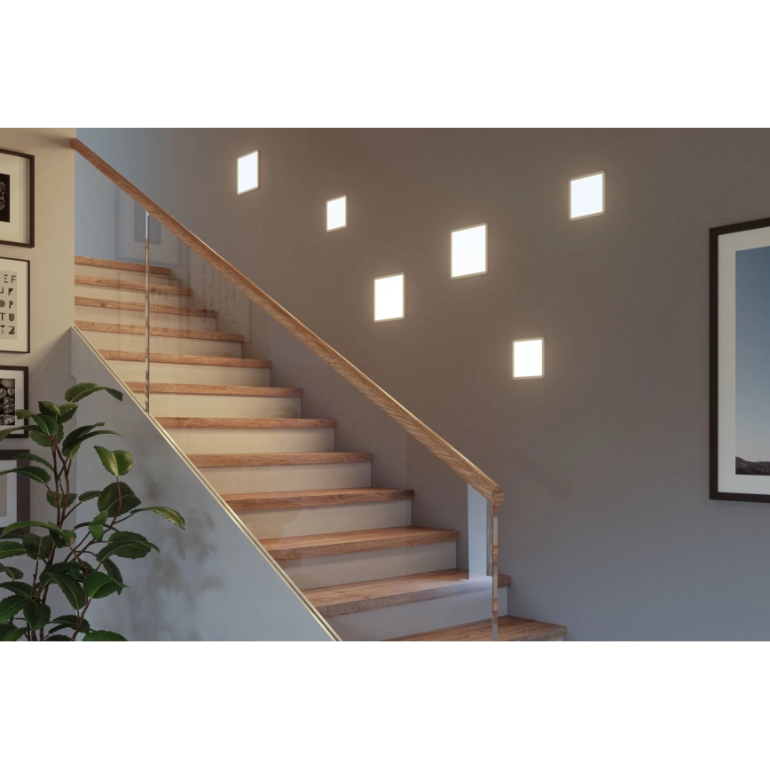 Paulmann 93059 - LED/13W IP44 Stmívatelné koupelnové podhledové svítidlo AREO 230V 17,5x17,5 cm bílá