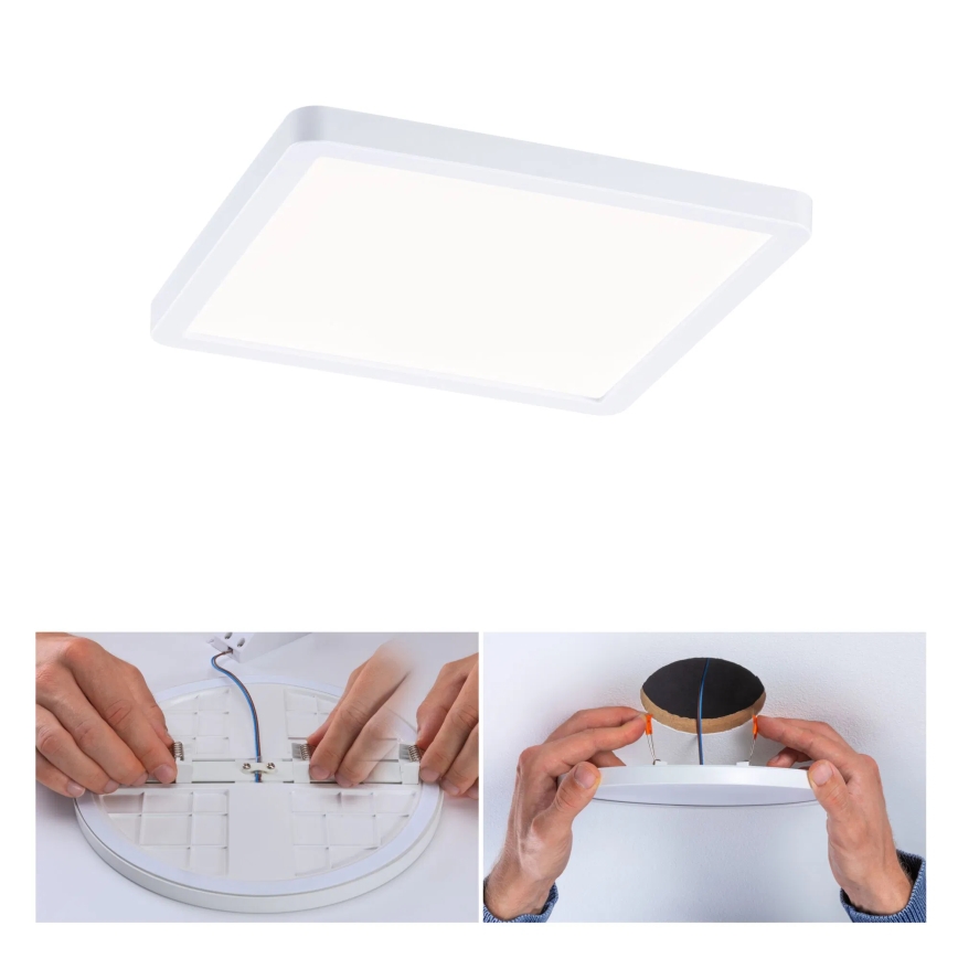 Paulmann 93059 - LED/13W IP44 Stmívatelné koupelnové podhledové svítidlo AREO 230V 17,5x17,5 cm bílá