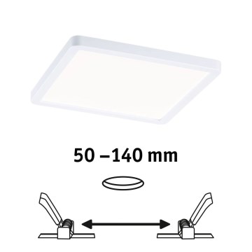 Paulmann 93059 - LED/13W IP44 Stmívatelné koupelnové podhledové svítidlo AREO 230V 17,5x17,5 cm bílá