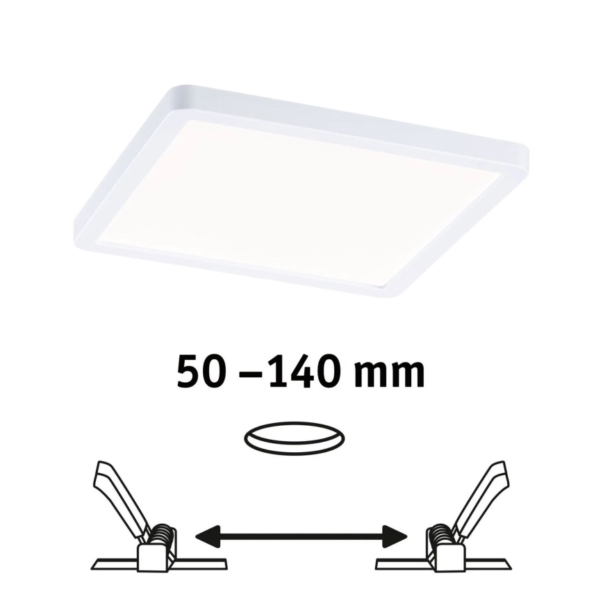 Paulmann 93059 - LED/13W IP44 Stmívatelné koupelnové podhledové svítidlo AREO 230V 17,5x17,5 cm bílá