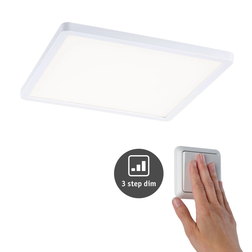Paulmann 93060 - LED/16W IP44 Stmívatelné koupelnové podhledové svítidlo AREO 230V 23x23 cm bílá