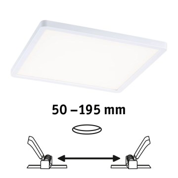 Paulmann 93060 - LED/16W IP44 Stmívatelné koupelnové podhledové svítidlo AREO 230V 23x23 cm bílá