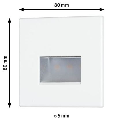 Paulmann 93093 - LED/1,2W Schodišťové svítidlo EDGE 230V