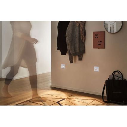 Paulmann  93133 - LED/1,2W Schodišťové svítidlo se senzorem EDGE 230V bílá