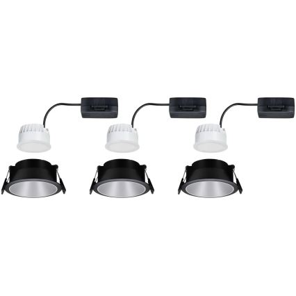 Paulmann 93408 - SADA 3xLED/6,5W IP44 Stmívatelné koupelnové podhledové svítidlo COLE 230V