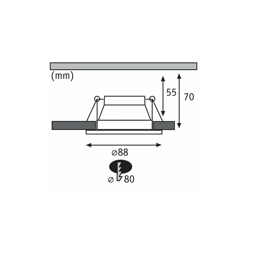 Paulmann 93408 - SADA 3xLED/6,5W IP44 Stmívatelné koupelnové podhledové svítidlo COLE 230V