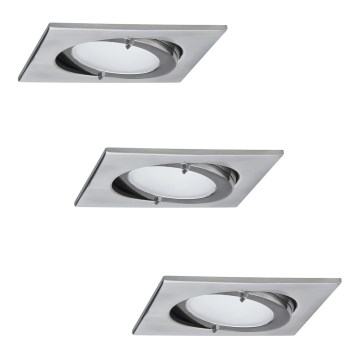Paulmann 93532 - SADA 3x Koupelnové podhledové svítidlo QUADRO 3xG4/20W/230V/12V Paulmann 93532 - SADA 3x Koupelnové podhledové svítidlo QUADRO 3xG4/20W/230V/12V