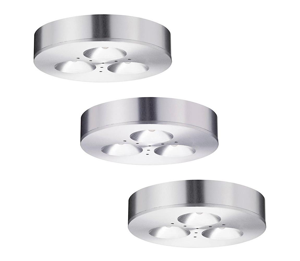 Paulmann Paulmann 93546 - SADA 3xLED/3W Stropní svítidlo PLANE 230V W0507