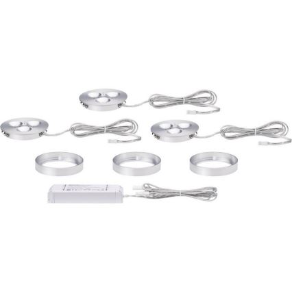 Paulmann 93546 - SADA 3x LED Podhledové svítidlo PLANE 3xLED/3W/230V