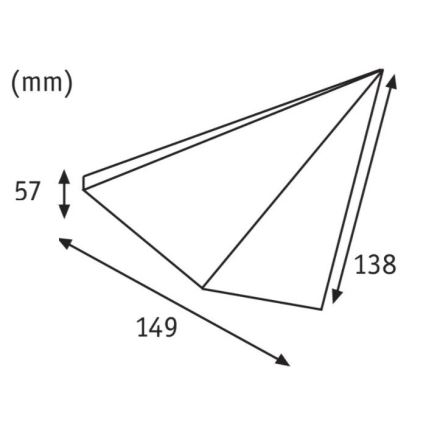 Paulmann 93584 - SADA 2xLED/6,2W IP44 Osvětlení nábytku KITE 230V