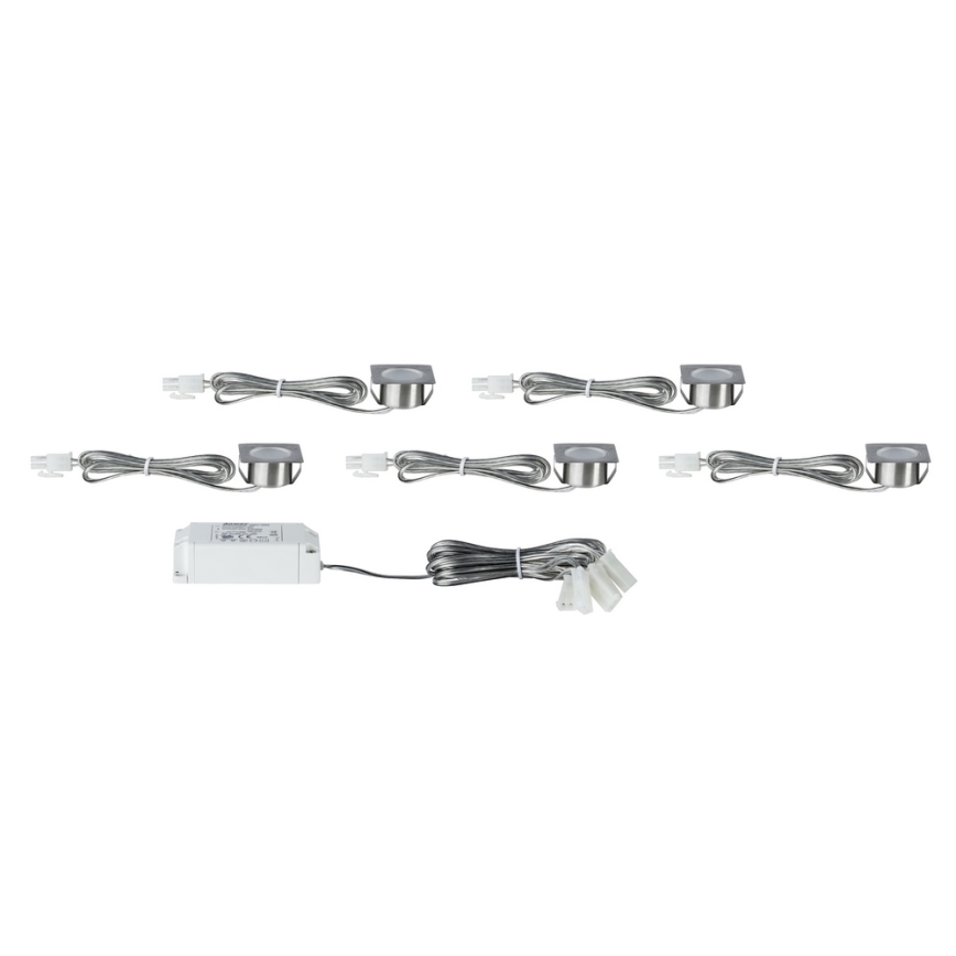 Paulmann 93587 - SADA 5x LED Podhledové svítidlo 5xLED/0,4W/12V/230V 2700K