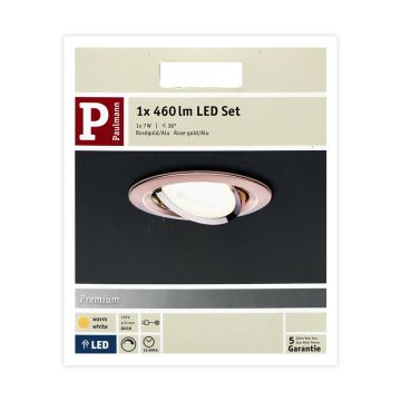 Paulmann 93604 - LED-GU10/7W IP23 Stmívatelné koupelnové podhledové svítidlo NOVA 230V