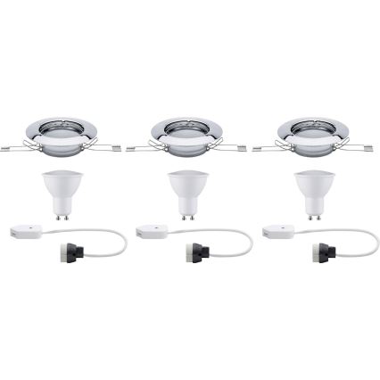 Paulmann 93657 - SADA 3x LED/GU10/4,5W Podhledové svítidlo 230V