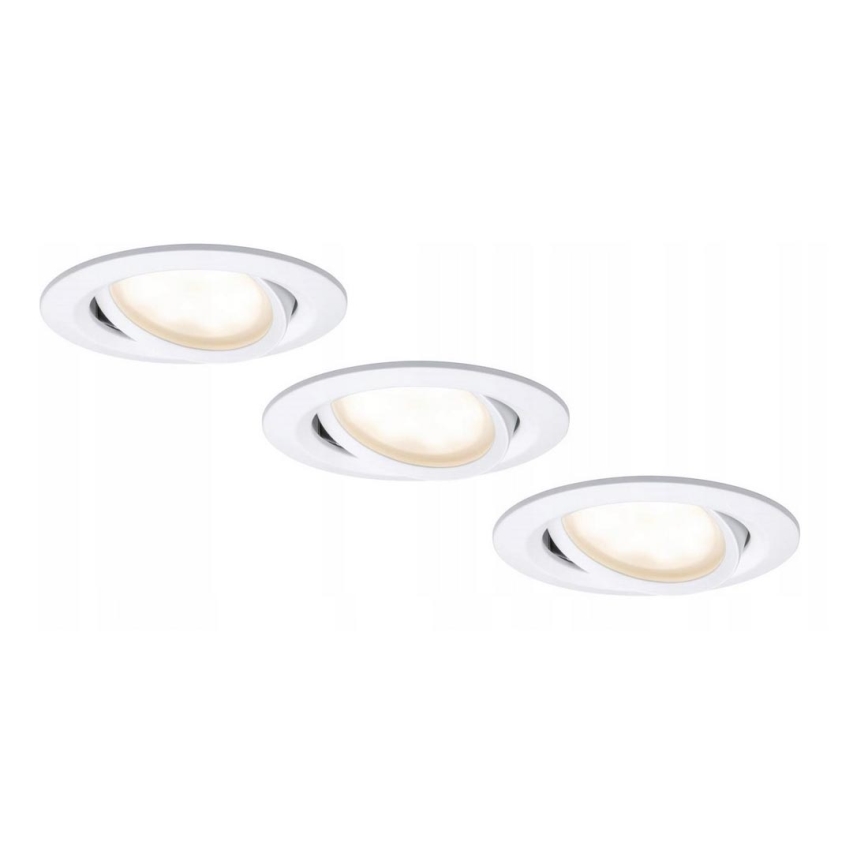 Paulmann 93936 - SADA 3x LED/6W Stmívatelné koupelnové podhledové svítidlo COIN 230V