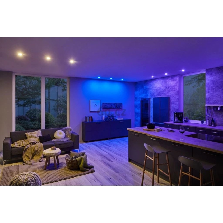 Paulmann 93940 -SADA 3x LED RGBW/2W IP23 Stmívatelné koupelnové podhledové svítidlo 230V