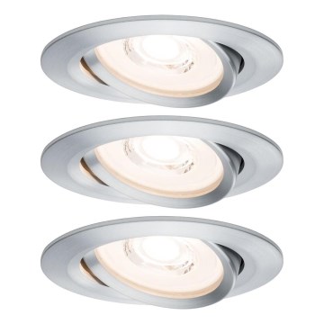 Paulmann 93943 - SADA 3xLED/6,8W IP23 Stmívatelné koupelnové podhledové svítidlo COIN 230V