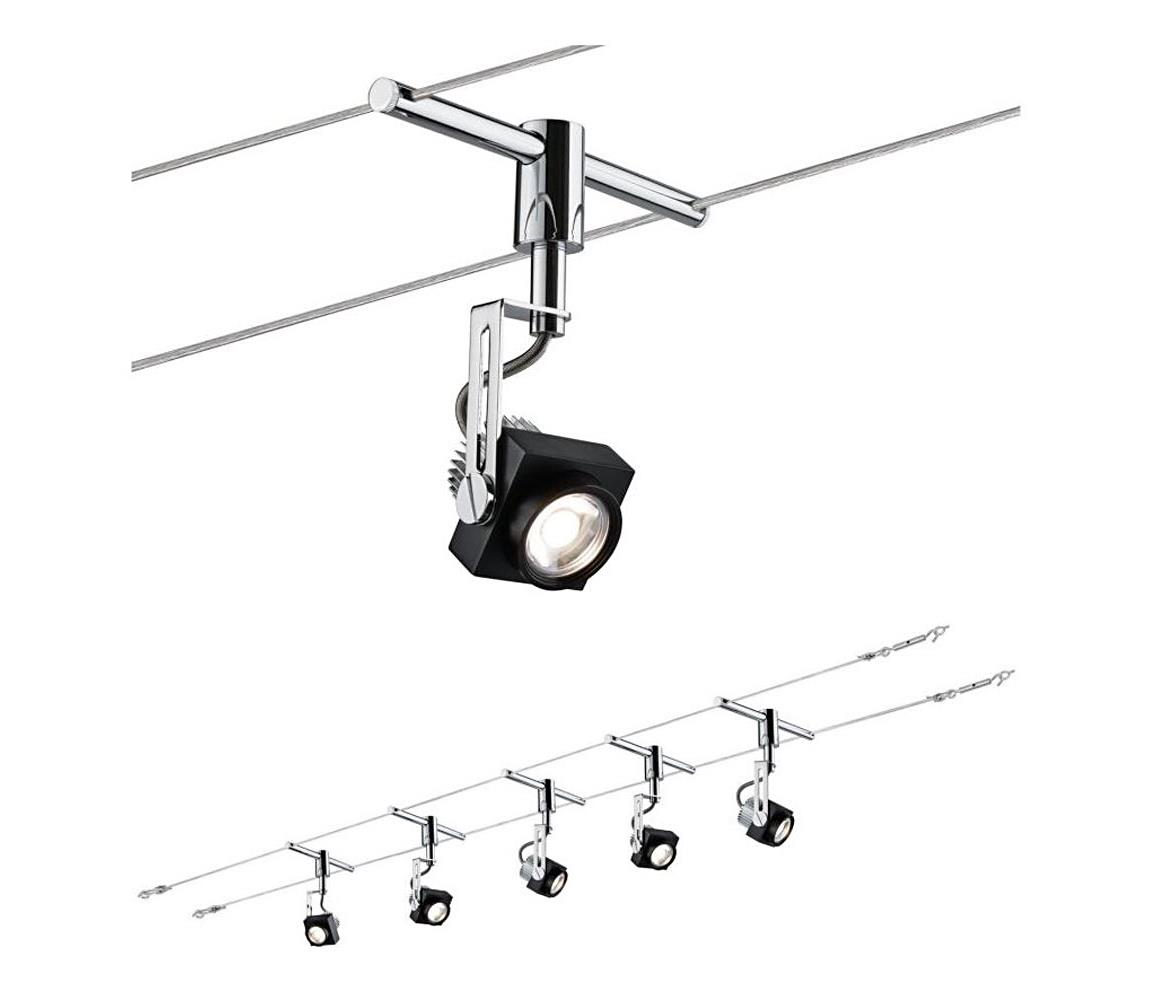 Paulmann Paulmann 94081 - SADA 5xLED/5W Bodové svítidlo 230V černá 