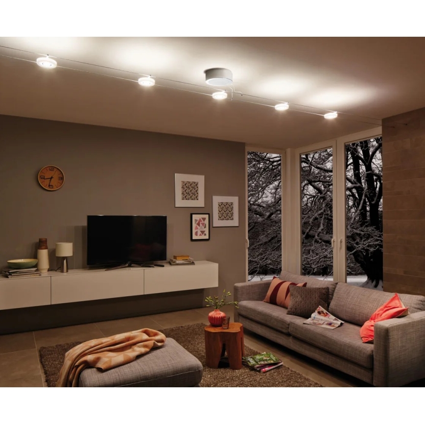Paulmann 94090 - LED/4W Bodové svítidlo do lankového systému DISC 12V bílá