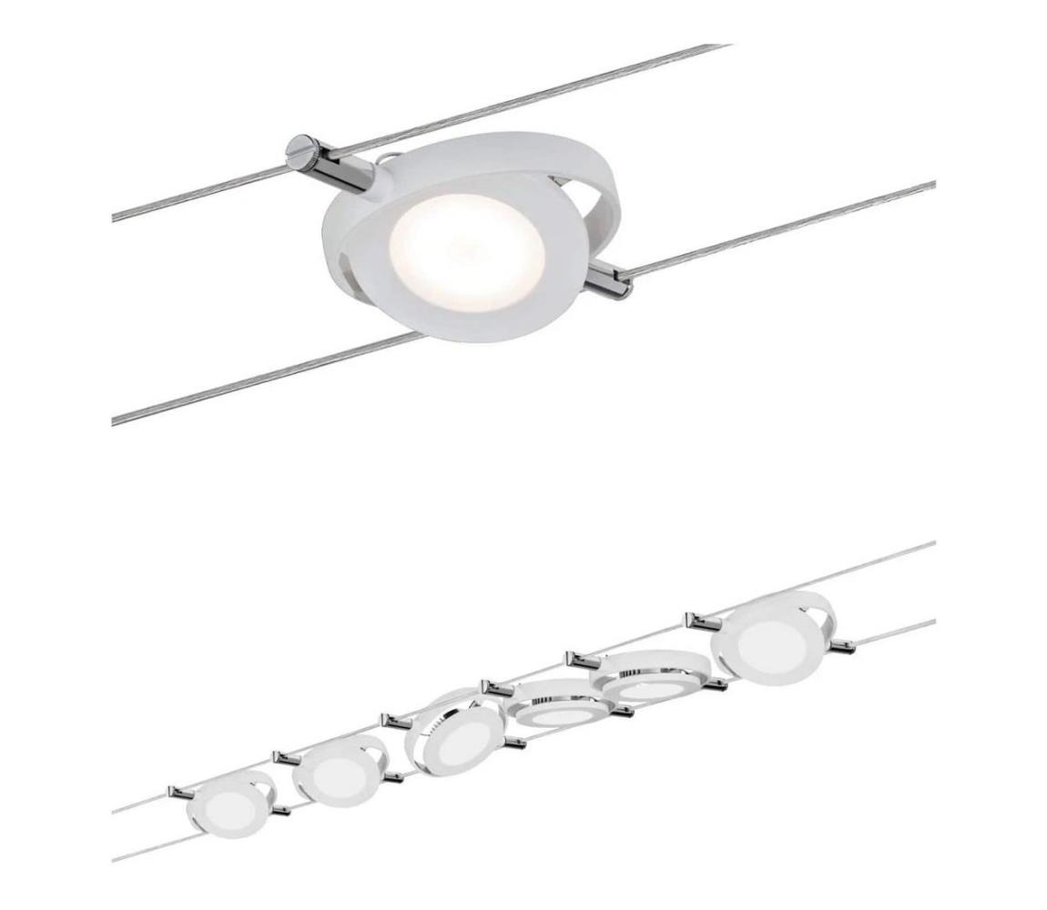 Paulmann Paulmann 94106 - SADA 6xLED/4W Lustr na lanku ROUNDMAC 230V bílá W3475